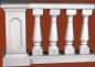Preview: Balustradengeländer 92cm hoch Weissbeton