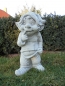 Preview: Zwerg, Troll, Wichtel, Skulptur, Steinfigur mit Pflanztopf