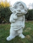 Preview: Zwerg, Troll, Wichtel, Skulptur, Steinfigur mit Pflanztopf