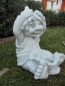 Preview: Zwerg, Troll, Wichtel, Skulptur, Steinfigur mit Pflanztopf