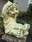 Preview: Zwerg, Troll, Wichtel, Skulptur, Steinfigur mit Pflanztopf