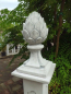 Preview: Pinienzapfen mit Sockel, Pfeilerschmuck, 52 cm hoch, Park & Gartendekoration, Steinguss