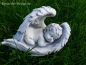 Preview: Engel, Steinfigur, Statue, Gartenfigur, Steinguss, Skulptur, Gartendekoration