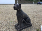 Preview: Gartenfigur, Leopard "links stehend" anmütige Gartenstatue, Park & Gartendekoration, Steinfigur, Torwächter