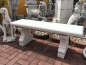 Preview: Steinbank / Gartenbank, gerade, 125 cm lang, Park & Gartendekoration, Steinguss, Bank