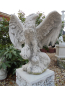 Preview: Statue Adler Steinfigur H.60 cm, Steinguss