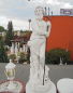 Preview: Steinfigur Neptun mit Dreizack, Teichfigur 124 cm, Steinguss