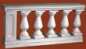 Preview: Balustradengeländer 60cm hoch - 120 Kg / lfd Meter