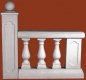 Preview: Balustradengeländer 91cm hoch Weissbeton