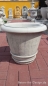 Preview: Simple round plant pot with floral decoration