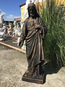 Steinfiguen, Jesus, Gartenfiguren, Steinguss, Frostsicher, Winterfest, Weißbeton Gartendekoration