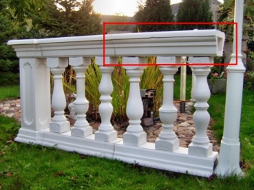 Preview: Hand & Fußlaufelement, gerade, Balustrade, Park & Gartendekoration, Steinguss, Geländer