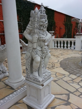 Preview: Bali Krieger Statue, Skulptur, Steinfigur, Gartenfigur