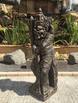 Statue, Bali Krieger, Steinfiguren, Statuen, Steinguss, Frostsicher, Wetterfest, Gartendekoration