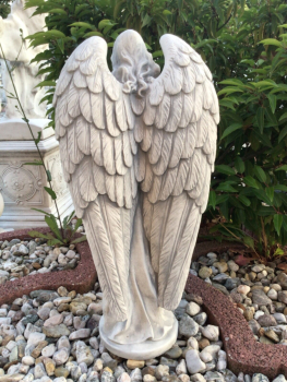 Engel mit großen Flügeln,Steinfigur, Skulptur, Frostsicher, Betonfigur