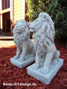 Preview: Löwe Steinfigur, Statue, Gartendekoration