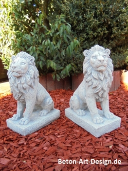 Preview: Löwe Steinfigur, Statue, Gartendekoration