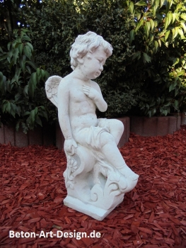 Preview: Engel, Steinfigur, Statue, Gartenfigur, Steinguss, Skulptur, Gartendekoration