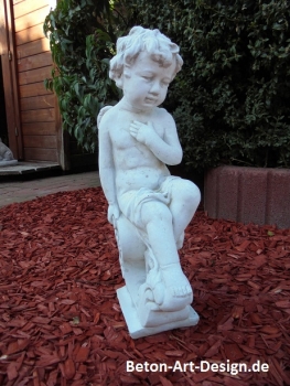 Preview: Engel, Steinfigur, Statue, Gartenfigur, Steinguss, Skulptur, Gartendekoration