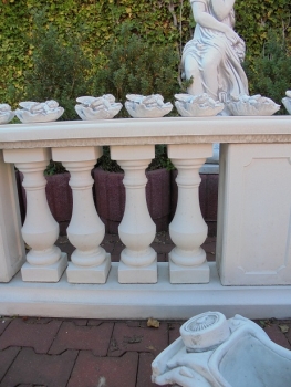 Preview: Baluster für Balustrade, Höhe 53 cm, Park & Gartendekoration, Steinguss, Geländer