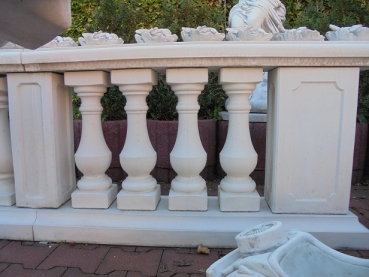 Preview: Baluster für Balustrade, Höhe 53 cm, Park & Gartendekoration, Steinguss, Geländer