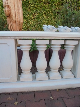 Preview: Baluster für Balustrade, Höhe 52 cm, Park & Gartendekoration, Steinguss, Geländer