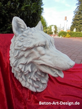 Wolf Steinfigur, Statue, Gartendekoration
