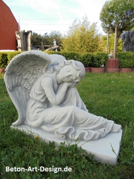 Preview: Engel, Steinfigur, Statue, Gartenfigur, Steinguss, Skulptur, Gartendekoration