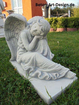 Preview: Engel, Steinfigur, Statue, Gartenfigur, Steinguss, Skulptur, Gartendekoration