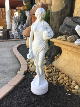 Wasserträgerin, Gartenfigur, Skulptur, Steinguss, Park & Gartendekoration, Steinfigur