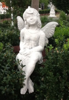Engel, Steinfigur, Statue, Gartenfigur, Steinguss, Skulptur, Gartendekoration