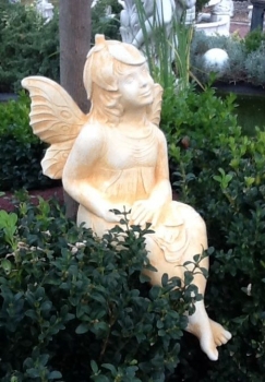 Preview: Engel, Steinfigur, Statue, Gartenfigur, Steinguss, Skulptur, Gartendekoration
