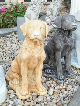 Hund, Gartenfiguren, Steinfiguren, Statuen, Skulpturen, Gartendekoration