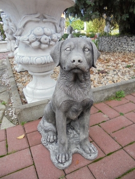 Hund, Gartenfiguren, Steinfiguren, Statuen, Skulpturen, Gartendekoration