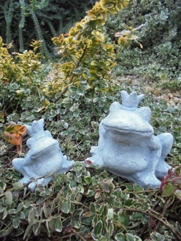 Frosch, Gartenfiguren, Steinfiguren, Statuen, Skulpturen, Gartendekoration