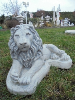 Preview: Löwe Steinfigur, Statue, Gartendekoration
