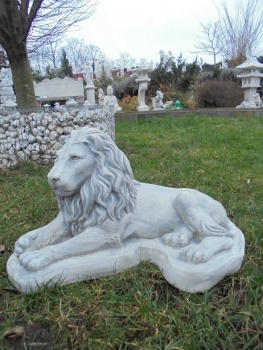 Preview: Löwen Steinfiguren, Statue, Gartendekoration