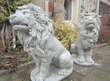 Löwen Steinfiguren, Statue, Gartendekoration