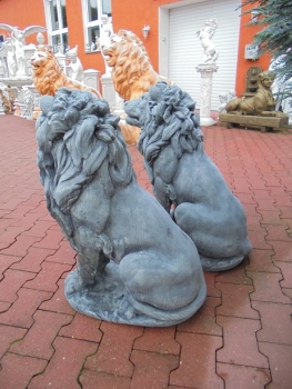 Löwen Steinfiguren, Statue, Gartendekoration