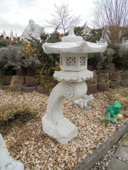 Preview: Steinlaterne, Japan Lampe, Feng Shui, Vogelhaus, Skulptur, Teehaus