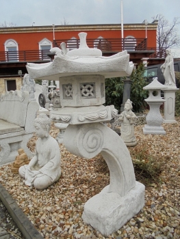 Preview: Steinlaterne, Japan Lampe, Feng Shui, Vogelhaus, Skulptur, Teehaus