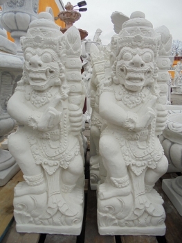 Preview: Bali Krieger Statue, Skulptur, Steinfigur, Gartenfigur