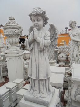 Engel, Steinfigur, Statue, Gartenfigur, Steinguss, Skulptur, Gartendekoration