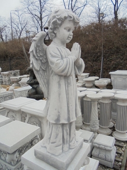 Preview: Engel, Steinfigur, Statue, Gartenfigur, Steinguss, Skulptur, Gartendekoration