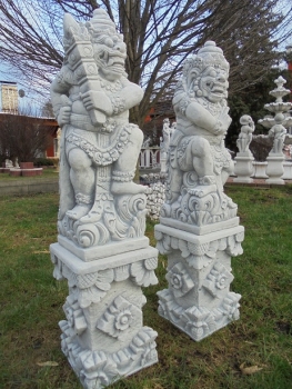 Preview: Bali Krieger Statue, Skulptur, Steinfigur, Gartenfigur