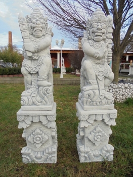 Bali Krieger Statue, Skulptur, Steinfigur, Gartenfigur