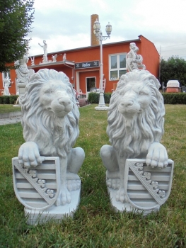 Preview: Löwe Steinfigur, Statue, Gartendekoration