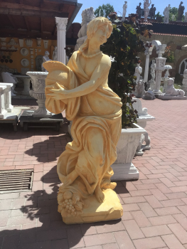 Gartenfigur, Statue, Römerin, 142 cm Hoch, Park & Gartendekoration, Skulptur, XXL, Steinfigur, Steinguss