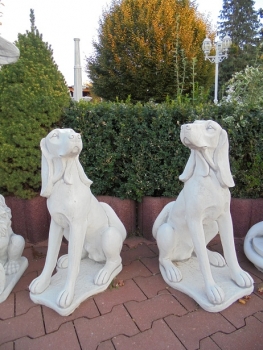 Hunde, Jagdhund, Skulptur, Steinfigur, Statue