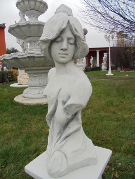 Preview: Büste, Skulptur, Steinfigur, Gartendekoration